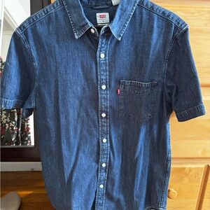 Levi's Dark Blue Casual Denim Shirt